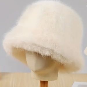 Fluffy Faux Fur Bucket Hat